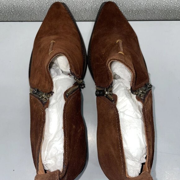 NEW FRYE Women’s Sacha Moto Shootie Ankle Boots – Brown – Size 9.5M – - Picture 5 of 10